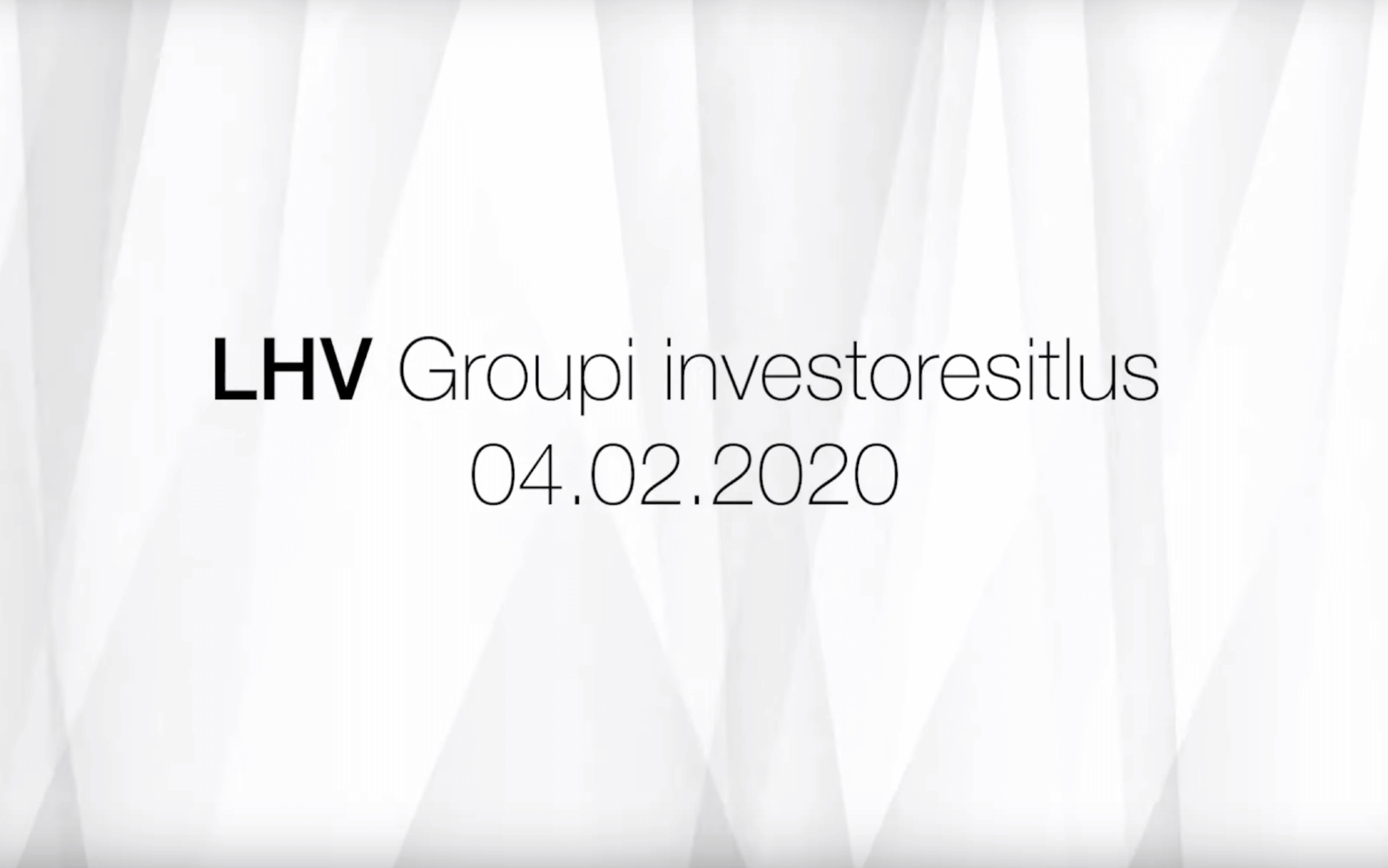 Investor Presentation 04.02.2020