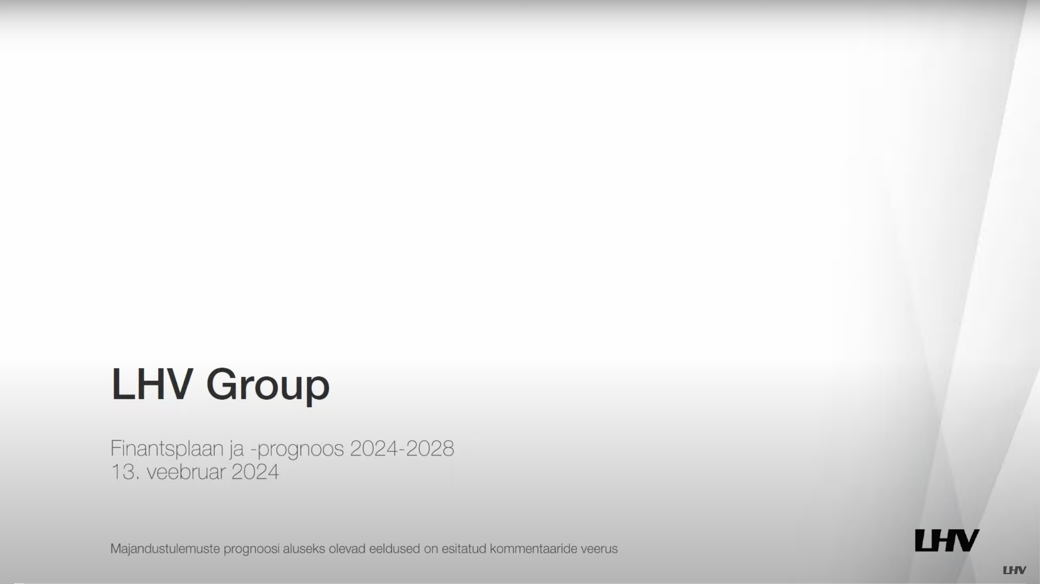 LHV Groupi 2024. aasta finantsplaan